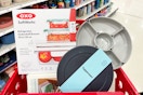 kitchen clearance sitting in a target cart