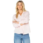 Women's Striped Button-Up Shirt