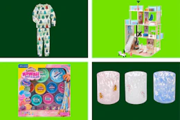 pjs doll house playdoh glasses collage