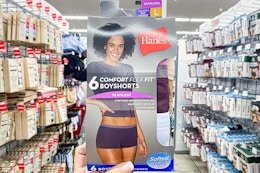$9 Hanes Women's Underwear 6-Pack at Walmart (Reg. $17) — $1.50 per Pair card image