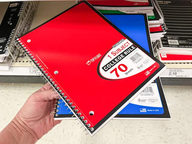 Top Flight Spiral Notebooks, Only $0.28 at Target card image