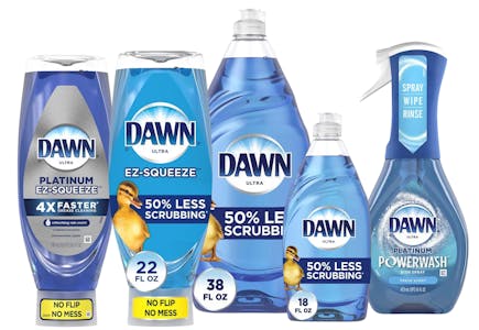 5 Dawn Products + P&G Rebate