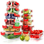 NutriChef Glass Food Container Set