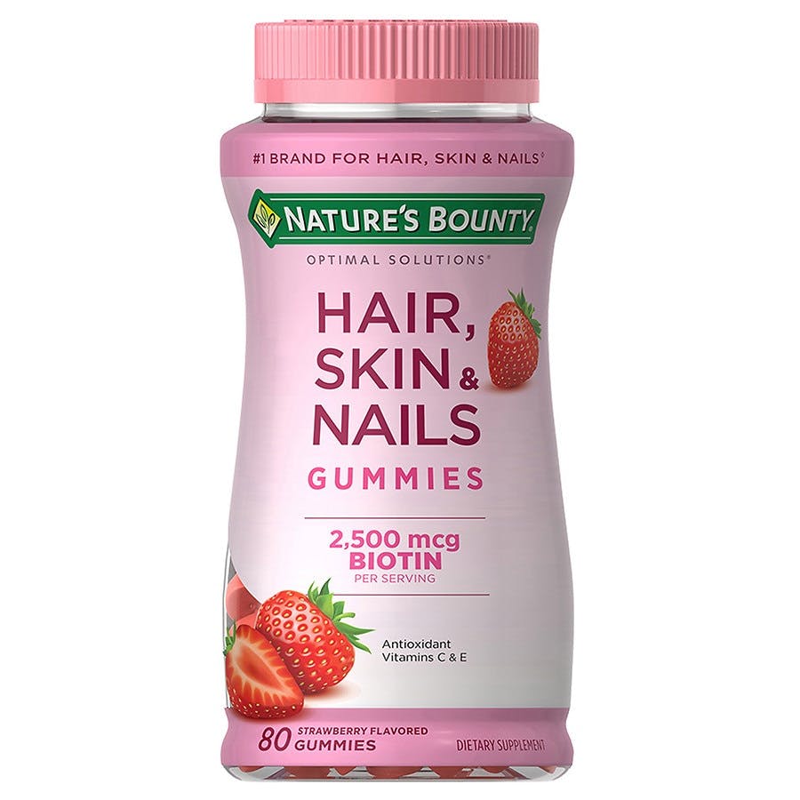 2 Nature's Bounty Biotin Gummies Bottles