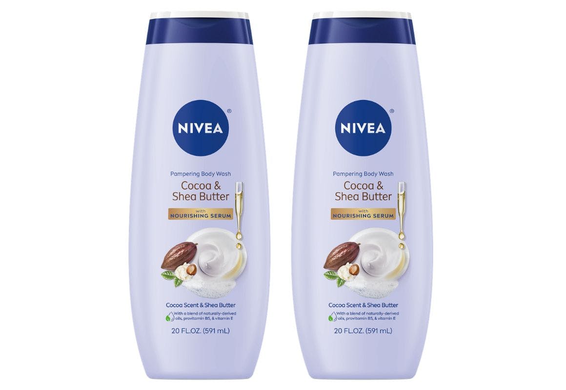 2 NIVEA Nourishing Body Washes