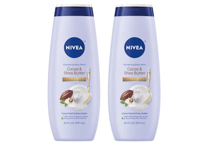 2 NIVEA Nourishing Body Washes