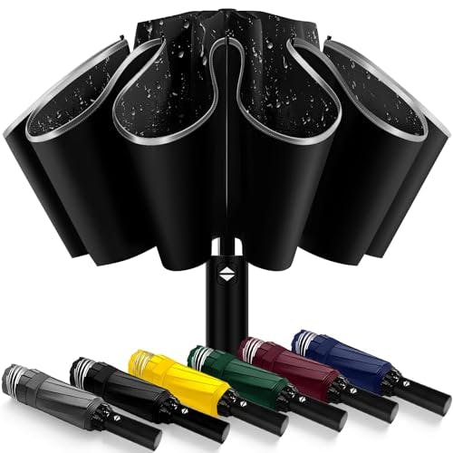 Inverted Automatic Travel Umbrella