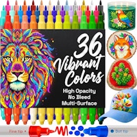 Dual-Tip Acrylic Paint Markers