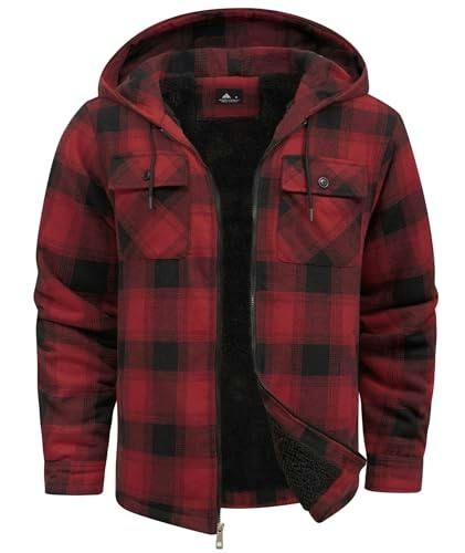 Men's Flannel Sherpa Lined Jacket