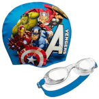 Marvel Kids' Swim Goggles & Cap Set