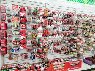christmas ornaments at dollar tree