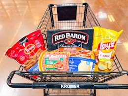 kroger 5x groceries in shopping cart