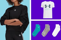 collage of clearance items from Dick's Sporting Goods