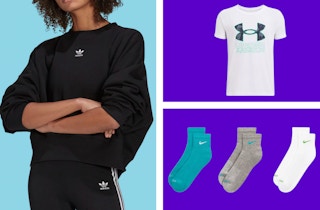 collage of clearance items from Dick's Sporting Goods