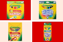 Crayola Marker, Crayon, and Colored Pencil Set, Only $13 Shipped (Reg. $40) card image