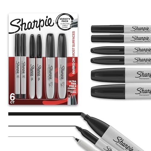 Sharpie Permanent Markers 6-Pack