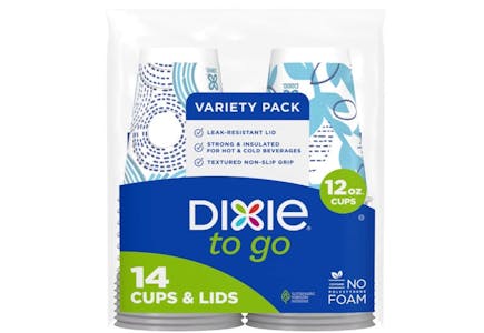 2 Dixie To Go Paper Cups Packs