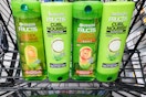 garnier fructis hair care in shopping cart