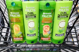 garnier fructis hair care in shopping cart