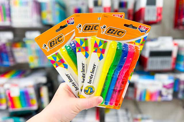Bic Brite Liner Highlighters 5-Pack, Only $1.19 at Target card image