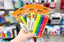 hand holding bic highlights at target