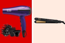 Today Only: Get a Free Mini Flat Iron With This $50 Hot Tools Hair Dryer card image