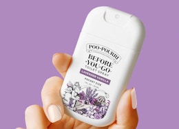 a hand holding a toilet spray