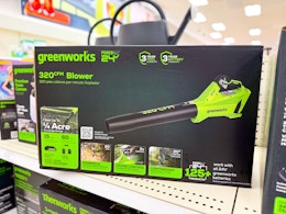 Greenworks Cordless Leaf Blower Kit, Only $55.09 at Target card image