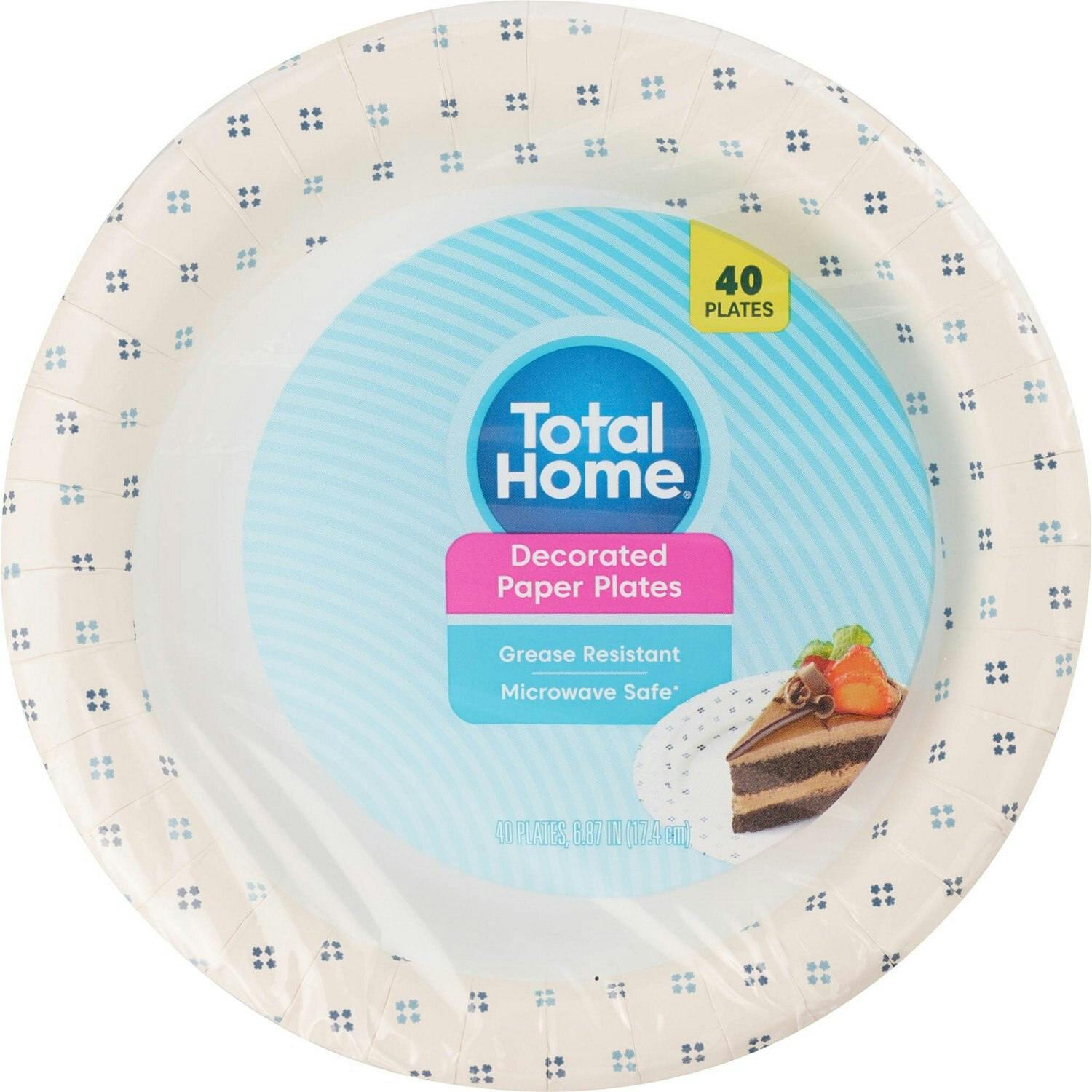 2 Total Home Paper Plate Packs
