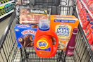 meijer groceries in shopping cart