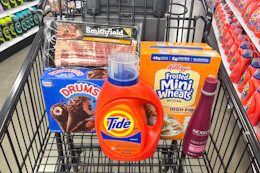meijer groceries in shopping cart