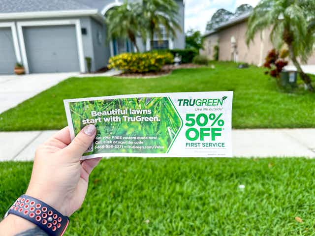 Save 50% on First TruGreen Lawn Care Service — Request Free Quote Now card image