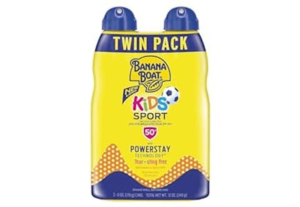2 Banana Boat Kids Sunscreen Spray 2-Packs