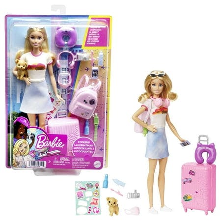 Barbie Malibu Travel Doll Set