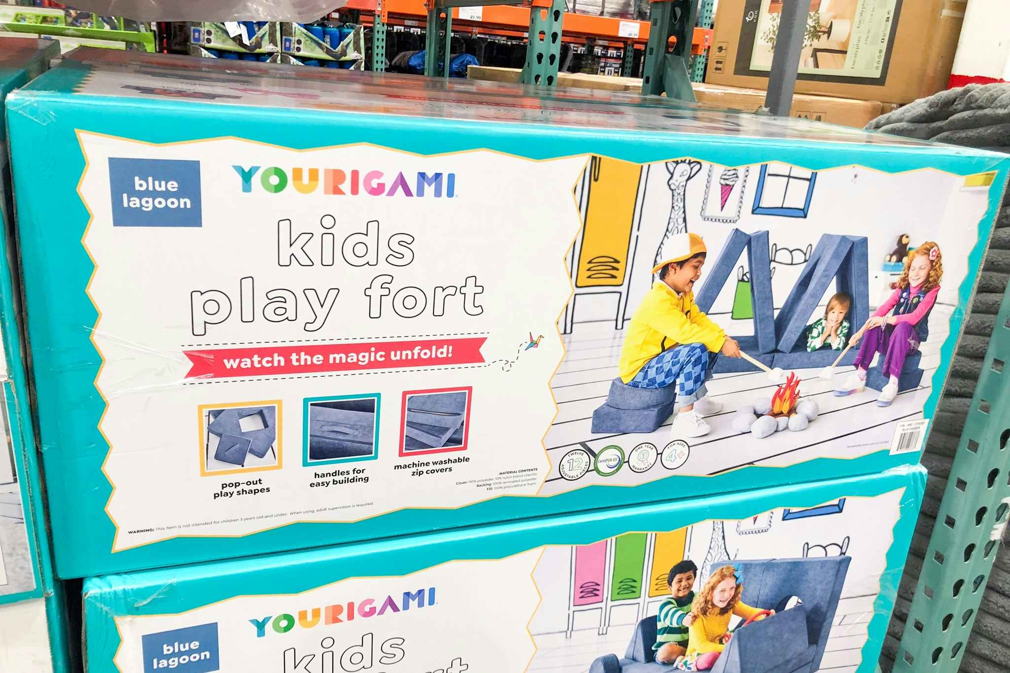 costco yourigami kids convertible play fort 1