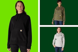 a collage of models wearing sweatshirts