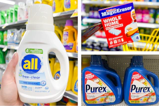 dollar general purex, mr. clean, all 3-photo collage