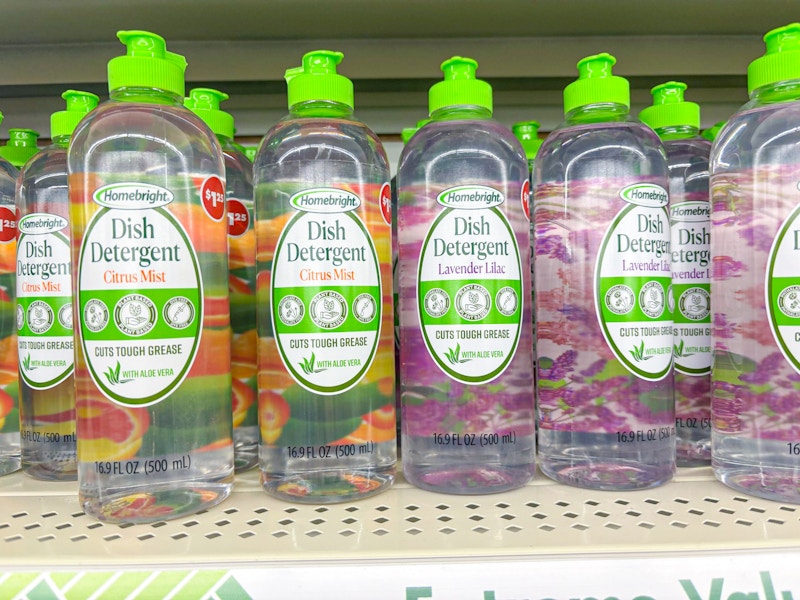 dollar tree homebright dish detergent