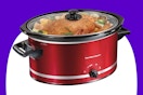 red and black Hamilton Beach slow cooker