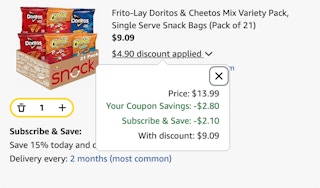 chips Amazon receipt