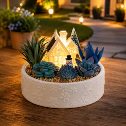 Solar Garden Statue