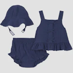 Baby 3-Piece Tank, Bloomer, and Hat Set