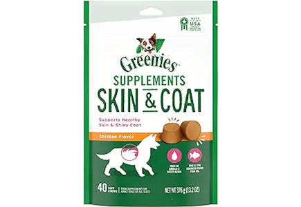 Greenies Dog Skin & Coat Supplements 