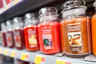 Yankee Candle area at Walmart