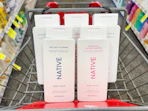 native body wash in a cvs cart