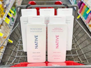 native body wash in a cvs cart