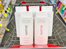 native body wash in a cvs cart