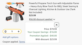 torch gun Amazon receipt