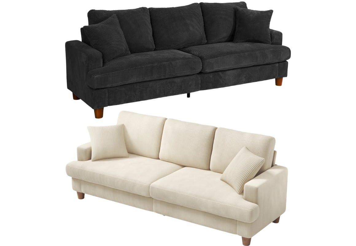 Corduroy 3-Seater Sofa