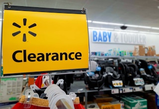 Baby & Toddler Area Clearance Sign at Walmart